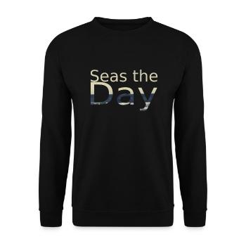 Seas the day - Unisex Sweatshirt - black - Front - Alina (178cm) & Michal (187cm)