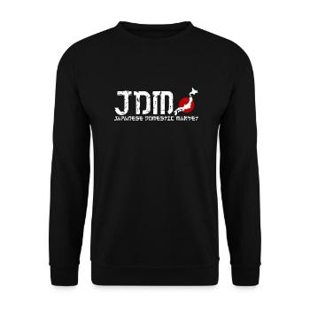 JDM Japanese Domestic Market Tuning Japan - Unisex Pullover - Schwarz - Vorne - Alina (178cm) & Michal (187cm)