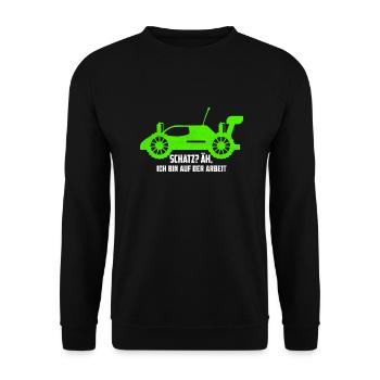 Schatz? Äh, Ich bin auf der Arbeit Modellbau RC C - Unisex Pullover - Schwarz - Vorne - Alina (178cm) & Michal (187cm)