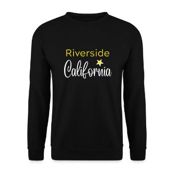 Riverside California - Sweat-shirt Unisexe - noir - Devant - Alina (178cm) & Michal (187cm)