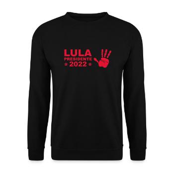 Lula 2022 - Lula Presidente 22 - Lula 13 Brasil - Unisex Sweatshirt - black - Front - Alina (178cm) & Michal (187cm)