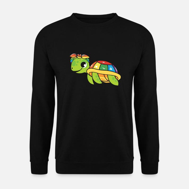 Schildkröte Meeresschildkröte Meer Wasser LGBTQ+ - Unisex Pullover - Schwarz