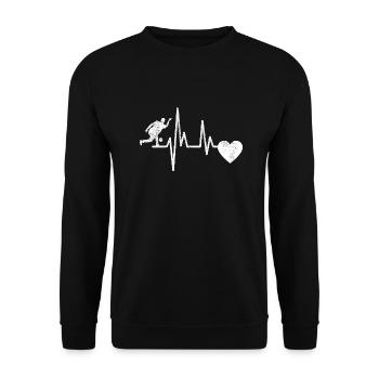 Bowling Cone Bowler Cadeau Bowling Boule Bowling Bowling - Sweat-shirt Unisexe - noir - Devant - Alina (178cm) & Michal (187cm)