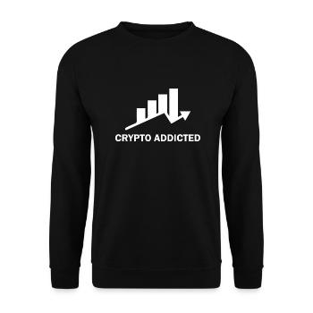 Trading de Bitcoin et d'actions cryptographiques - Sweat-shirt Unisexe - noir - Devant - Alina (178cm) & Michal (187cm)