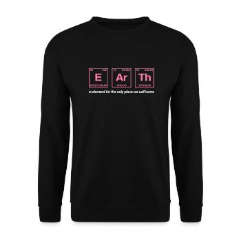TERRE - avec des éléments du système persiode - Sweat-shirt Unisexe - noir - Devant - Alina (178cm) & Michal (187cm)