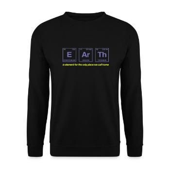 TERRE - avec des éléments du système persiode - Sweat-shirt Unisexe - noir - Devant - Alina (178cm) & Michal (187cm)