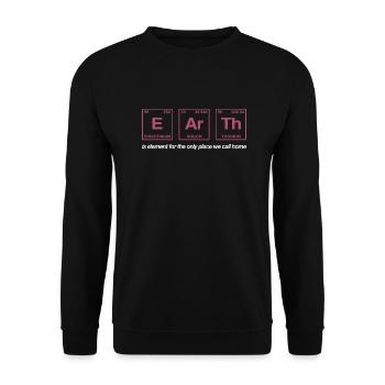 TERRE - avec des éléments du système persiode - Sweat-shirt Unisexe - noir - Devant - Alina (178cm) & Michal (187cm)