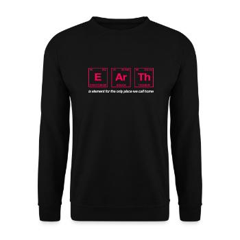 TERRE - avec des éléments du système persiode - Sweat-shirt Unisexe - noir - Devant - Alina (178cm) & Michal (187cm)