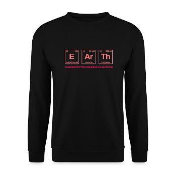TERRE - avec des éléments du système persiode - Sweat-shirt Unisexe - noir - Devant - Alina (178cm) & Michal (187cm)