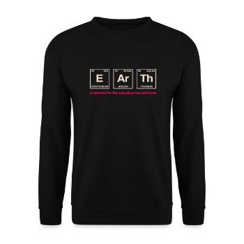 TERRE - avec des éléments du système persiode - Sweat-shirt Unisexe - noir - Devant - Alina (178cm) & Michal (187cm)