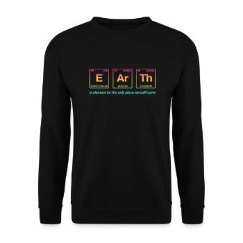 TERRE - avec des éléments du système persiode - Sweat-shirt Unisexe - noir - Devant - Alina (178cm) & Michal (187cm)