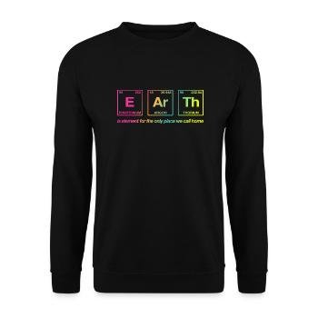 TERRE - avec des éléments du système persiode - Sweat-shirt Unisexe - noir - Devant - Alina (178cm) & Michal (187cm)