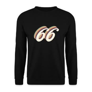 66th anniversary vintage - Unisex Sweatshirt - black - Front - Alina (178cm) & Michal (187cm)