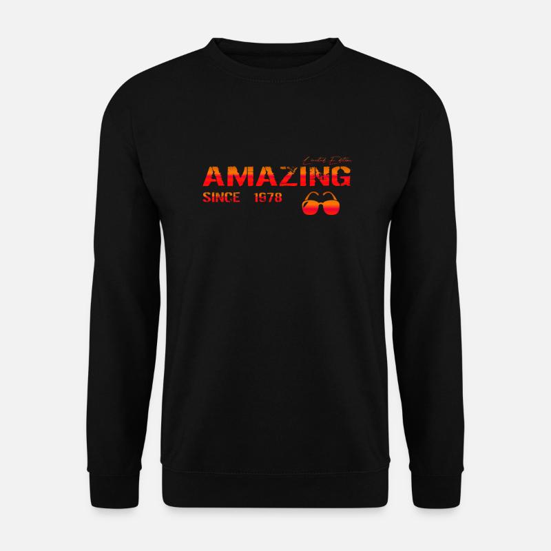 Amazing since 1978 - Unisex Pullover - Schwarz