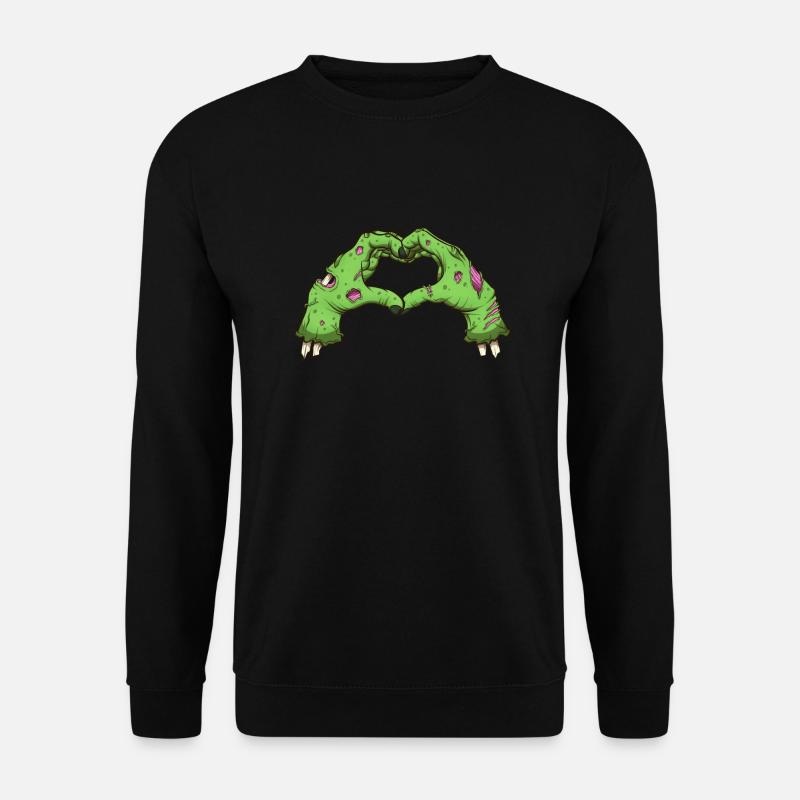 Valentine Zombie Hände - Unisex Pullover - Schwarz