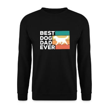 Dog Hund - Unisex Pullover - Schwarz - Vorne - Alina (178cm) & Michal (187cm)