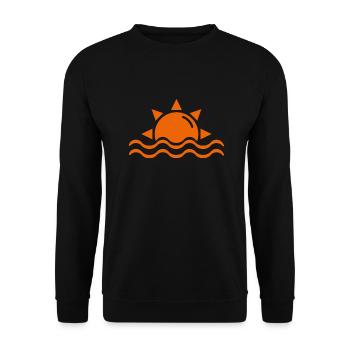 Sommer Sonne - Unisex Pullover - Schwarz - Vorne - Alina (178cm) & Michal (187cm)