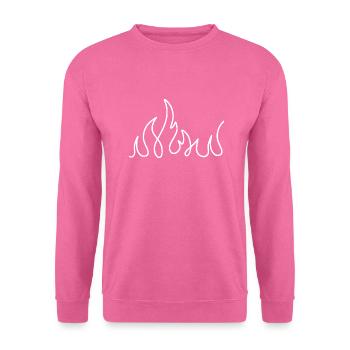 Feu illustration - Sweat-shirt Unisexe - rose - Devant