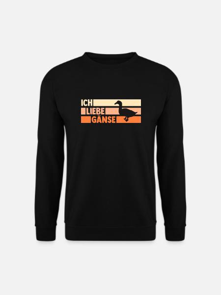 Gans Gänse - Unisex Pullover - Schwarz