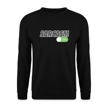SARCASME SUR - Sweat-shirt Unisexe - noir - Devant - Alina (178cm) & Michal (187cm)