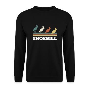 Shoebill Bird Ornithologist Forest I Gift - Unisex Sweatshirt - black - Front - Alina (178cm) & Michal (187cm)
