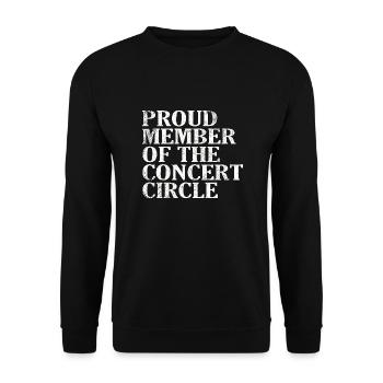 Fier membre du Cercle de concert - Sweat-shirt Unisexe - noir - Devant - Alina (178cm) & Michal (187cm)