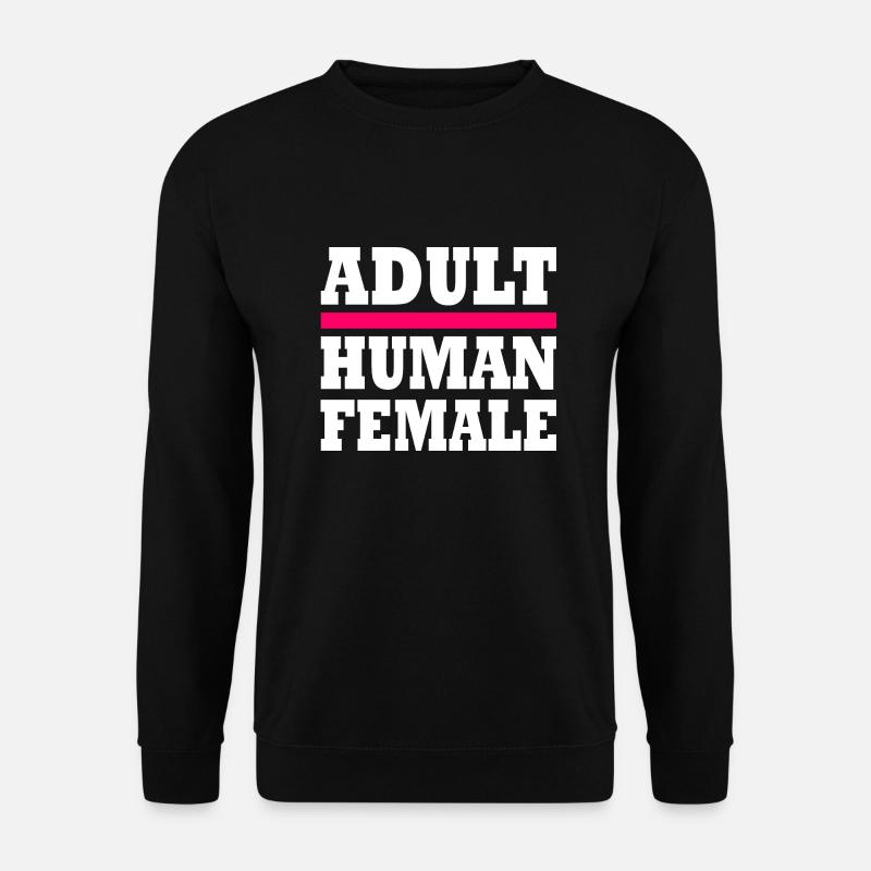 adult human female - Unisex Pullover - Schwarz