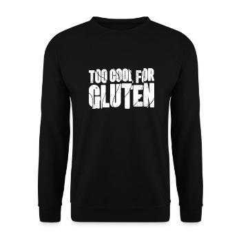 Trop cool pour le gluten - Funny Celiac Design - Sweat-shirt Unisexe - noir - Devant - Alina (178cm) & Michal (187cm)