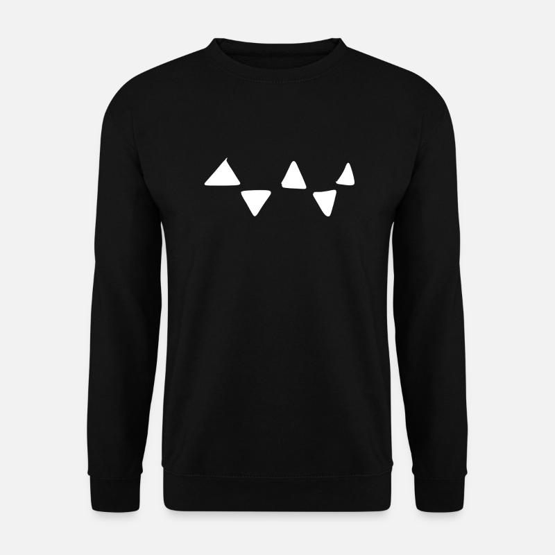Triangular Pattern Triangular Shapes - Unisex Sweatshirt - black
