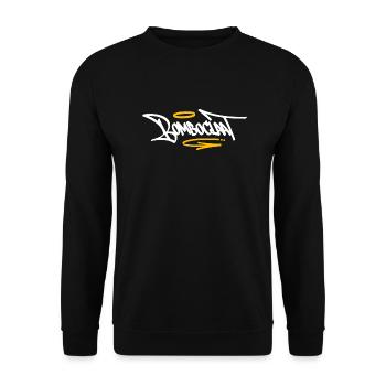 Bomboclaat Graffiti Tag Style Reggae - Unisex Sweatshirt - black - Front - Alina (178cm) & Michal (187cm)