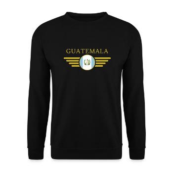 J’aime le Guatemala, Style Design T-Shirt - Sweat-shirt Unisexe - noir - Devant - Alina (178cm) & Michal (187cm)