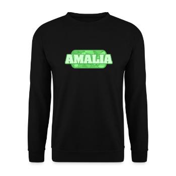 Health & Medical Amalia - Unisex Sweatshirt - black - Front - Alina (178cm) & Michal (187cm)