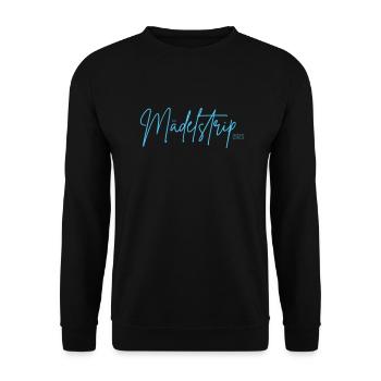 Mädelstrip - Unisex Pullover - Schwarz - Vorne - Alina (178cm) & Michal (187cm)