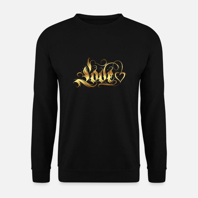 Kærlighed citater amore Blomster Kvinder pige mode kvinde - Unisex sweater - sort