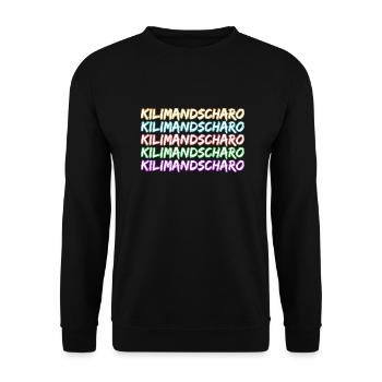Gift for Kilimanjaro - Unisex Sweatshirt - black - Front - Alina (178cm) & Michal (187cm)