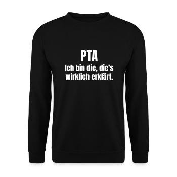 PTA - Unisex Pullover - Schwarz - Vorne - Alina (178cm) & Michal (187cm)