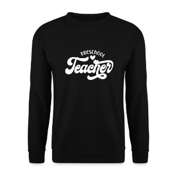 Style d’appréciation sincère de l’enseignant du préscolaire - Sweat-shirt Unisexe - noir - Devant - Alina (178cm) & Michal (187cm)
