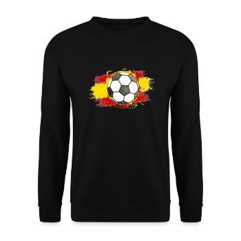 Football Spain (España) 01 - Unisex Sweatshirt - black - Front - Alina (178cm) & Michal (187cm)