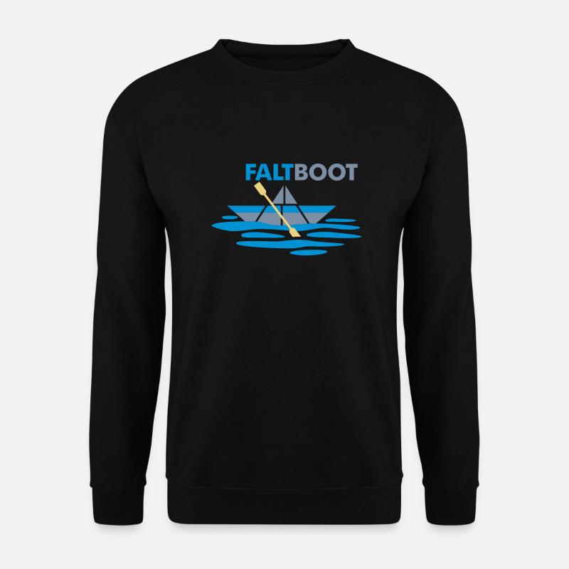Faltboot 2 - Unisex Pullover - Schwarz