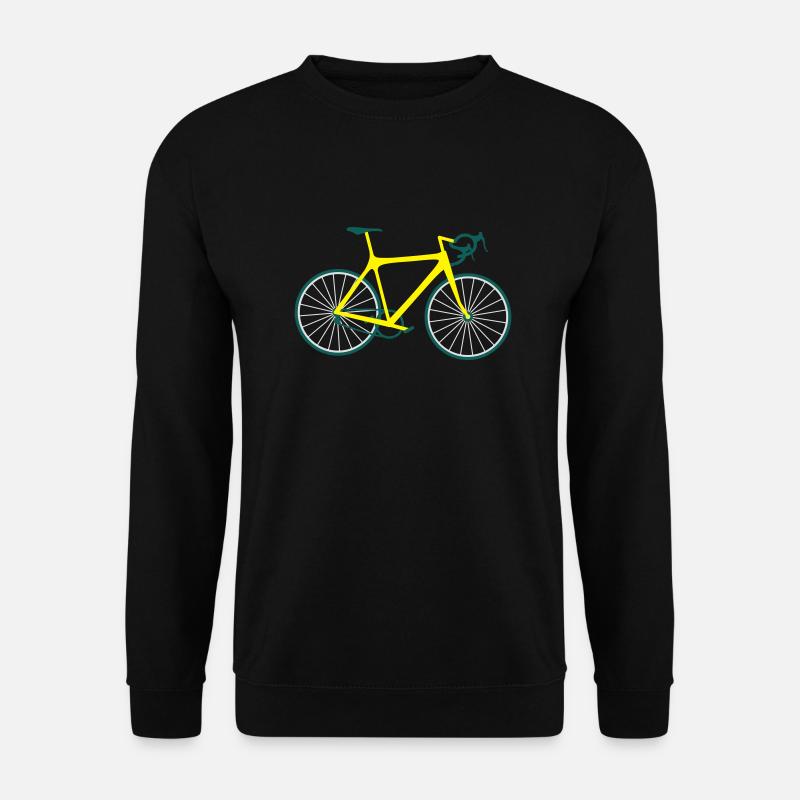 Rennrad Bicycle T-Shirt - Unisex Pullover - Schwarz