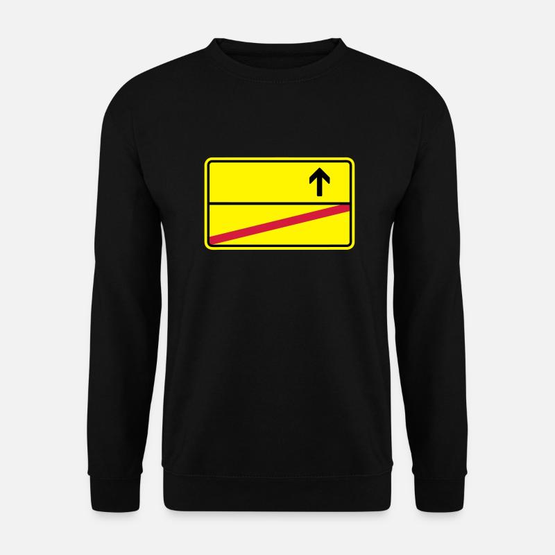Ortsschild - Unisex Pullover - Schwarz