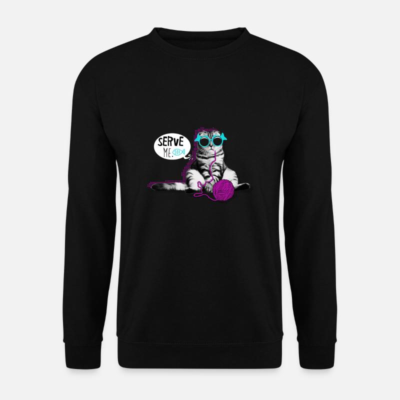 smart cat - Unisex Pullover - Schwarz