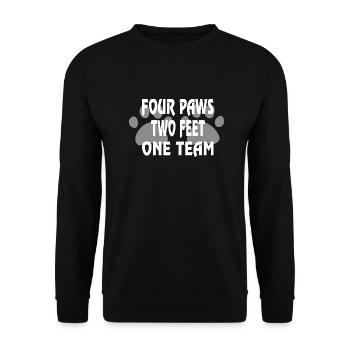 Dog dog - Unisex Sweatshirt - black - Front - Alina (178cm) & Michal (187cm)