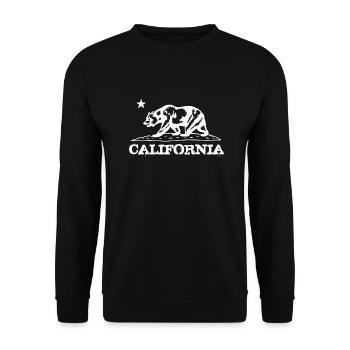 California - Unisex Sweatshirt - black - Front - Alina (178cm) & Michal (187cm)