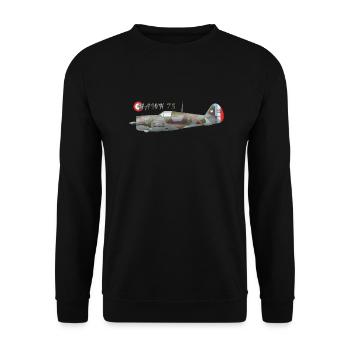 Hawk 75 - Sweat-shirt Unisexe - noir - Devant - Alina (178cm) & Michal (187cm)