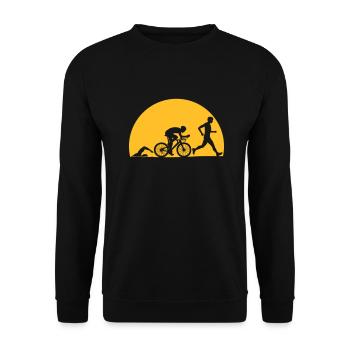 Sonne Sport Triathlon - Unisex Pullover - Schwarz - Vorne - Alina (178cm) & Michal (187cm)