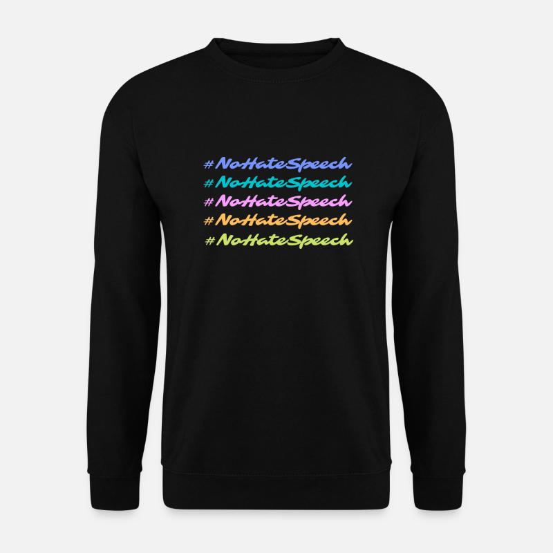 #NoHateSpeeche - Unisex Pullover - Schwarz