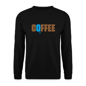 i like coffee with my oxygen, - Sweat-shirt Unisexe - noir - Devant - Alina (178cm) & Michal (187cm)