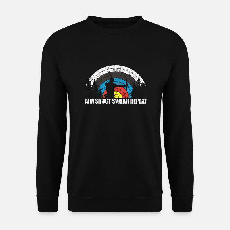 Spaß Bogenschießen Bogenjäger Bogenjagd Bogenjagd - Unisex Pullover - Schwarz