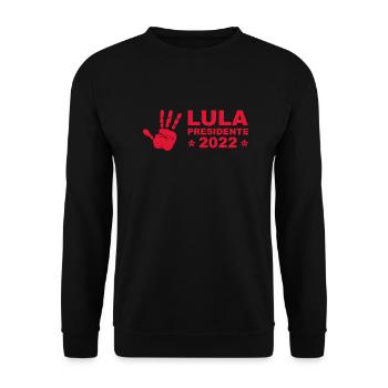 Lula 2022 - Lula Presidente 22 - Lula 13 Brasil - Unisex Sweatshirt - black - Front - Alina (178cm) & Michal (187cm)